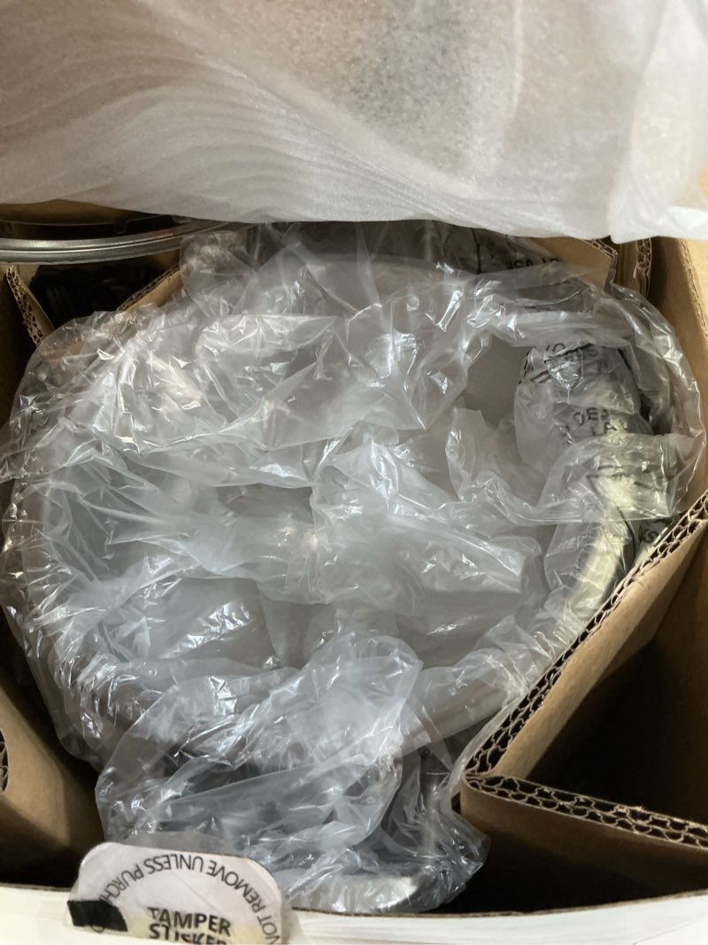 Condition photo showing Good Condition for Nostalgia 8-Cup Electric Fondue Pot Set for Cheese & Chocolate - 8 Color-Coded Forks, Temperature Control - Kitchen Gadgets and Appliances for Hors d'Oeuvres and More - Stainless Steel 8 Cup