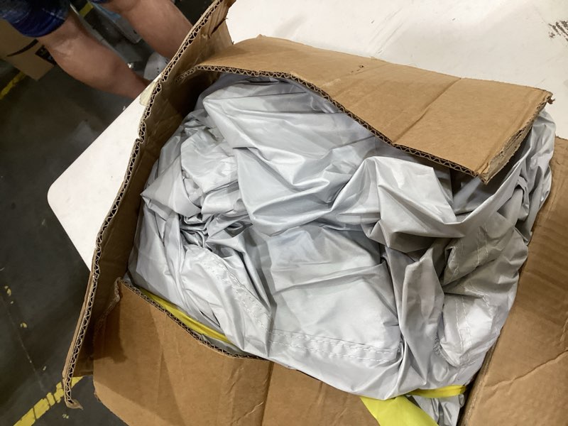 Condition photo showing New/Like New for tecoom hard shell zipper design waterproof uv-proof windproof car cover for all weather indoor outdoor fit 206-215 inches full-size suv/van