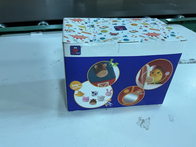 Condition photo showing New/Like New for hahaland Baby Toys 6-12 Months - Surprise Barn Stuffed Farm Animals, Rattle, Crinkle, Mirror, Montessori Toys for 6 Month Old Sensory Balls 1-3 Plush Baby Valentines Day Gifts Easter Basket Stuffers