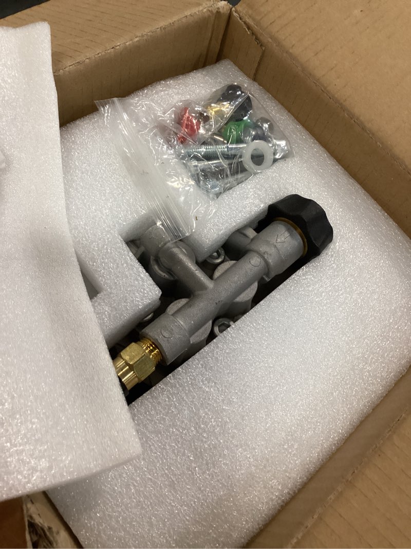 Condition photo showing Good Condition for toolcy 7/8" shaft vertical pressure washer pump - rear inlet/outlet max 3100 psi @ 2.5 gpm oem & power washer pump for gas washer, replacement for simpson, honda etc