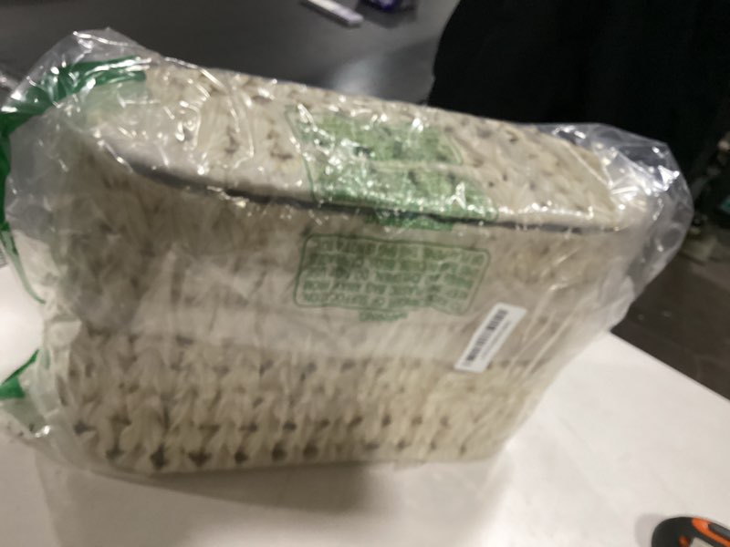 GRANNY SAYS Toilet Paper Storage Basket with Lid, Freestanding Toilet Paper Holder, Bathroom Organiz