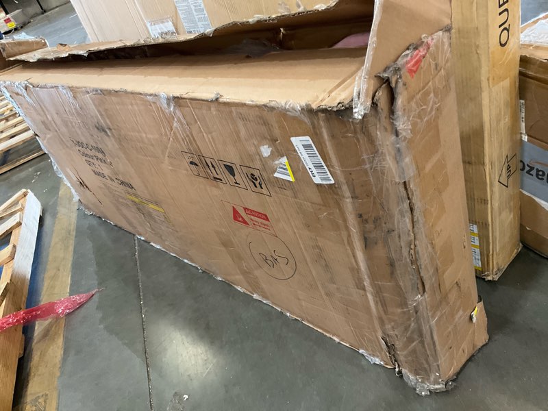 Condition photo showing As Is for incomplete queen upholstered led bed frame with 2 storage drawers and 2-tier storage headboard,velvet princess platform bed with charging station & bookcase,heavy duty metal support,no box spring needed,pink pink queen