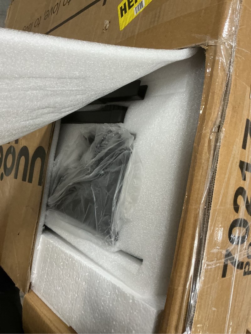 Condition photo showing Good Condition for Huuger 63 x 28 Large Electric Standing Desk, Height Adjustable Computer Desk, 27.6" Deep Desktop, Stand up Gaming Office Table with 2 Hooks, 3 Preset Heights, for Home Office, Rustic Brown 63*28 inch Rustic Brown