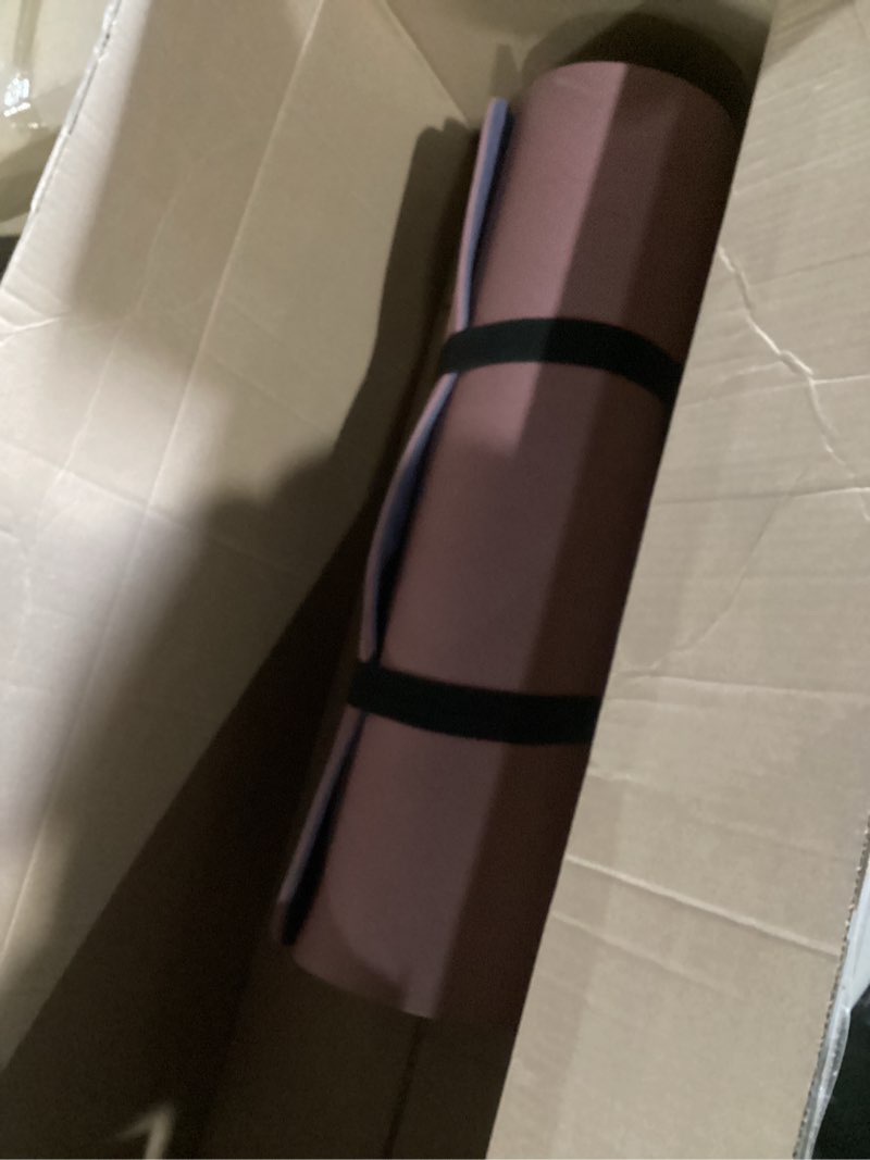 Condition photo showing Good Condition for paidu yoga mat 8mm super thick tpe fitness mat | sgs certified | non-slip, odorless & tear-resistant | unisex with strap | for yoga, pilates, meditation & home workouts deep pink&grey