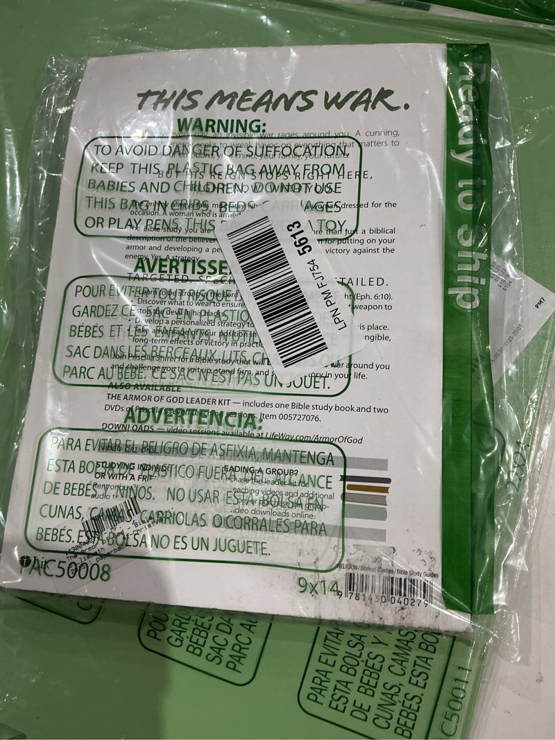 Condition photo showing Good Condition for the armor of god - bible study book