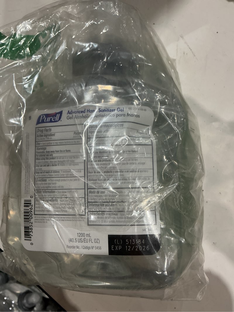 Condition photo showing As Is for (exp)purell advanced ethyl alcohol fruity smell hand sanitizer 1 200 ml refill bottle 1 ct