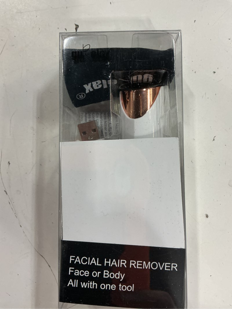 Condition photo showing New/Like New for eyebrow facial trimmer: 2 in1 rechargeable facial hair removal and eyebrow shaver - face lips body painless facial razor with replacement heads white(2-in-1)+2 heads