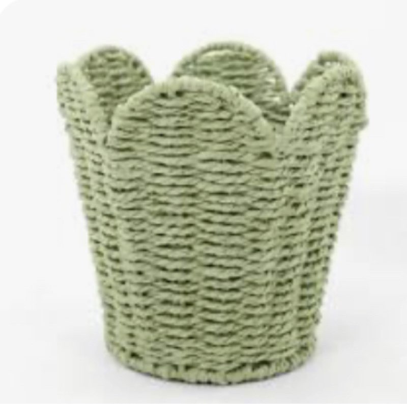 Sheped Basket  (Color Brown, Green ) (case of 8 Pc) 