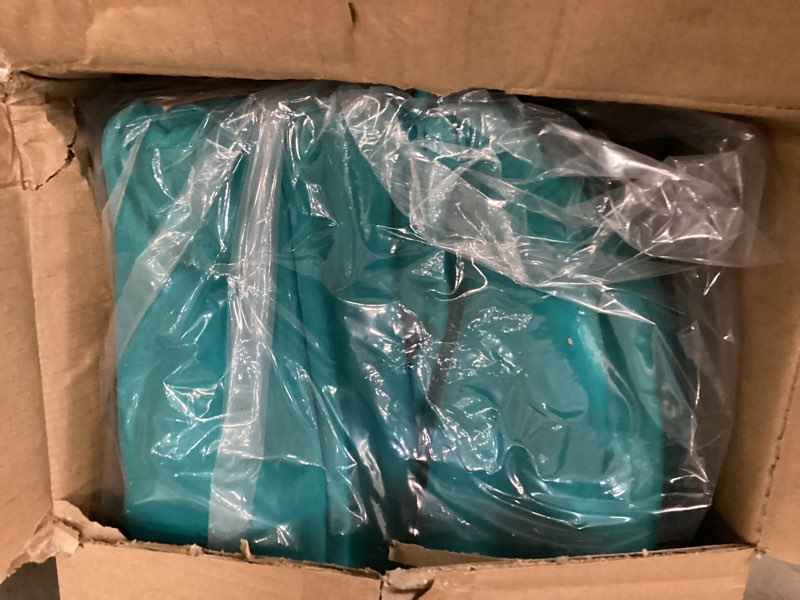 Condition photo showing Good Condition for kingcamp low beach chair, high back folding camping chair for adults, oversized breathable mesh seat, 300lbs heavy duty portable chair with cup holder & storage pockets for beach, outdoor ergobreeze c cyan 2pcs ergobreeze mesh wide