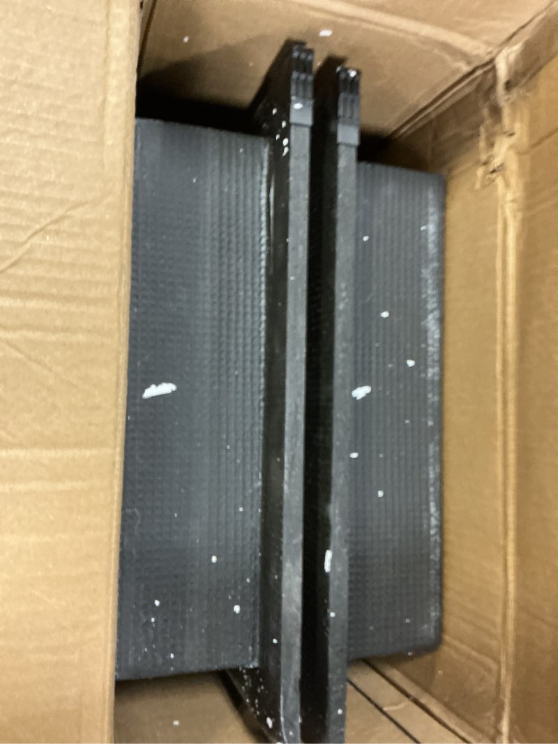 Condition photo showing Good Condition for vevor shower niche, 16 x 32 inch + 16 x 32 inch recessed wall niche with movable shelf, 4 inch thick modern soap&shampoo storage organizer,square corners,sealed waterproof,black for bathroom shower 16x32''+16x32'' black