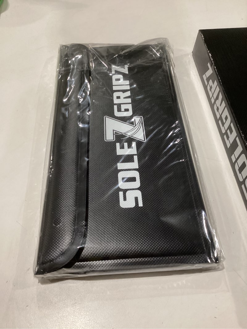 Condition photo showing New/Like New for portable basketball & volleyball sticky mat by sola athletics– foldable, reusable, non-slip traction board for court shoe grip – perfect for hardwood floors –60 sticky sheets traction mat