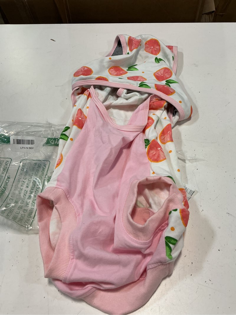 Condition photo showing As Is for Kuoser Dog Recovery Suit Female, Dog Onesie for Surgery, Female Spay and Male Neuter Onesie for Post-Op Care, Prevent Licking Puppy Onesies, Pink L L (Back:16.1-20.1'', Weight:23-48 LB) Pink