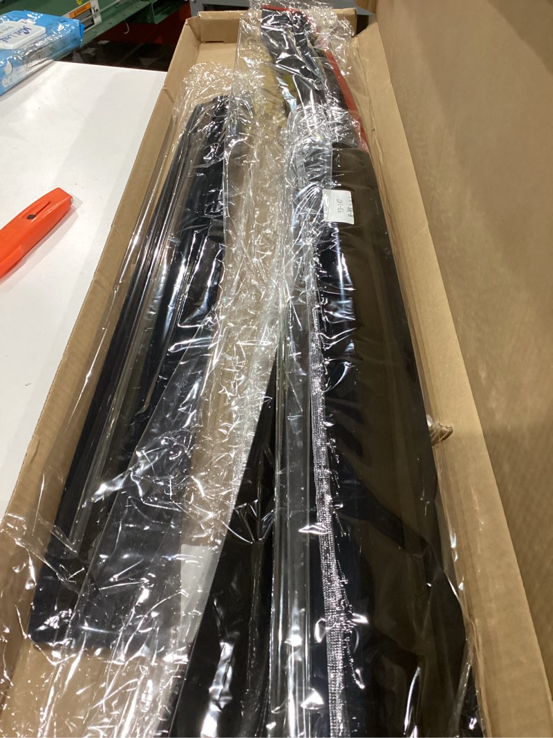 Condition photo showing As Is for Auto Ventshade [AVS] In-Channel Ventvisor / Rain Guards | Fits 2004 - 2014 Ford F-150 SuperCab- Smoke, 4 pcs. | 194738