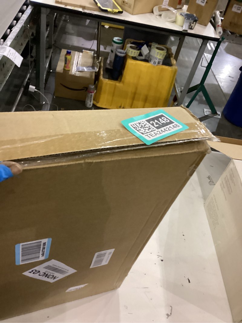 Condition photo showing New/Like New for Extra Large 19.7"X14.6"X11.6" Clear Bread Box for Kitchen Counter, Acrylic Pastry Display Case Stackable Storage Container Plastic Bakery Display Case with Magnetic Door 2 Tiers Extra Large