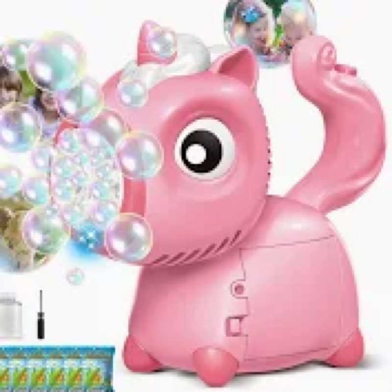 bubble machine, unicorn bubble. 878 year boys & girls (pink) new made in china
