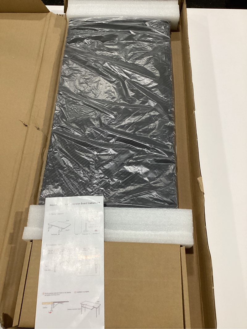 Condition photo showing New/Like New for OUGIC Ergonomic Desk Extension Tray, 21.65 x 9.5 Inch Desk Extension Tray, Punch-Free Clamp, Foldable Keyboard Drawer Tray, Computer Wrist Rest Support, Elbow Support for 24cm*55cm Carbon