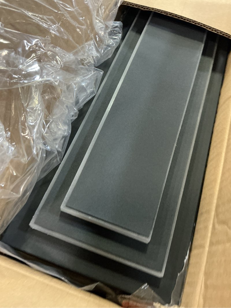 Condition photo showing Good Condition for modern outdoor square wall sconce led,15.7 in waterproof patio wall light fixture,exterior lights for house,side garage,front porch,entrance with 3000k 24w light bead,2pcs 2026 upgrade 2-tier modern design 15.7in(40cm)-2 pcs