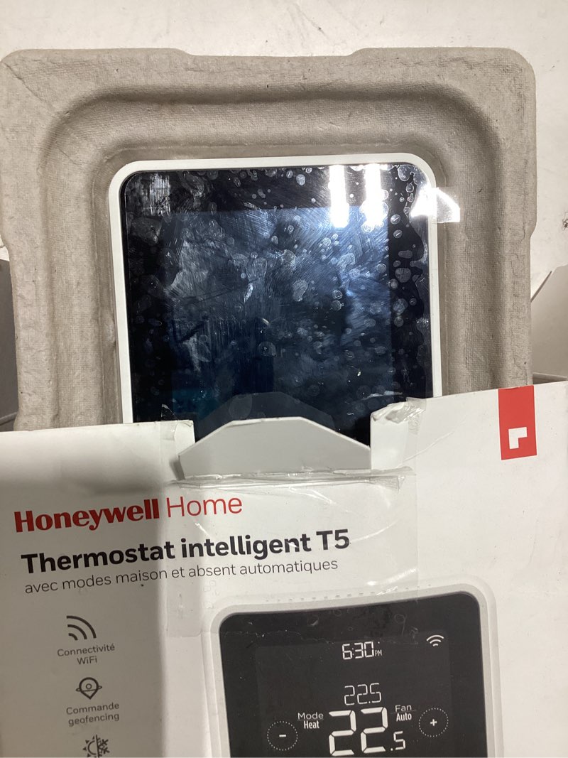 Condition photo showing Good Condition for honeywell home black/white smart compatible thermostat with wi-fi compatibility