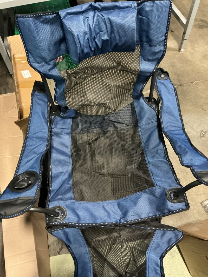 Condition photo showing Good Condition for 1pc foldable camping chair 330lbs load heavy duty steel lawn chair collapsible c