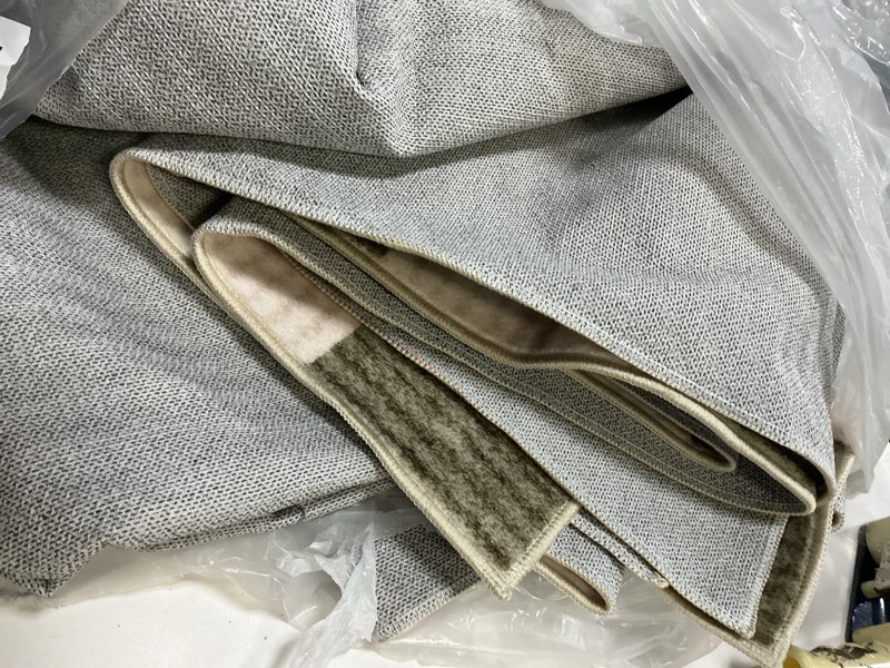 Condition photo showing As Is for LIVEBOX Machine Washable Area Rug 6x9 Checkered, Non Slip Soft Large Bedroom Living Room Rug Farmhouse Neutral Classic Geometric Pattern Boys Rug, Indoor Carpet for Den Dorm Playroom(Sage Green,6'x9') 6' x 9' (Rectangular) Sage Green/Checkerboard
