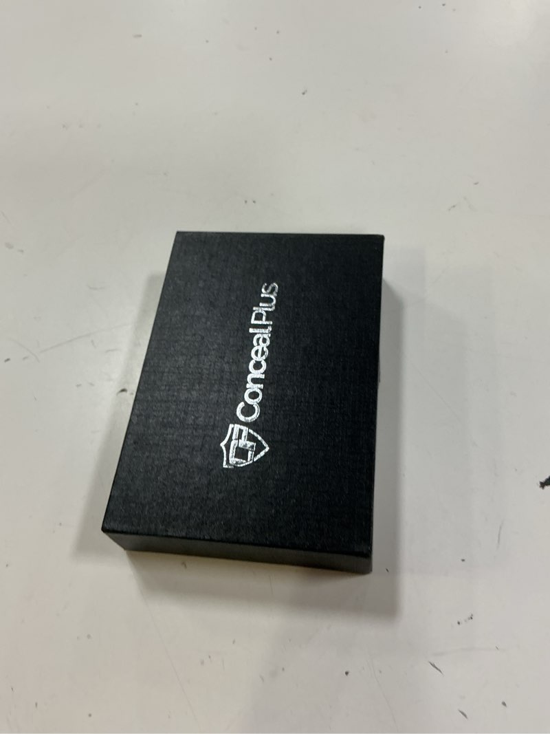 Condition photo showing New/Like New for conceal plus card blocr credit card pop up wallet rfid blocking slim minimalist card holder (black pu leather)