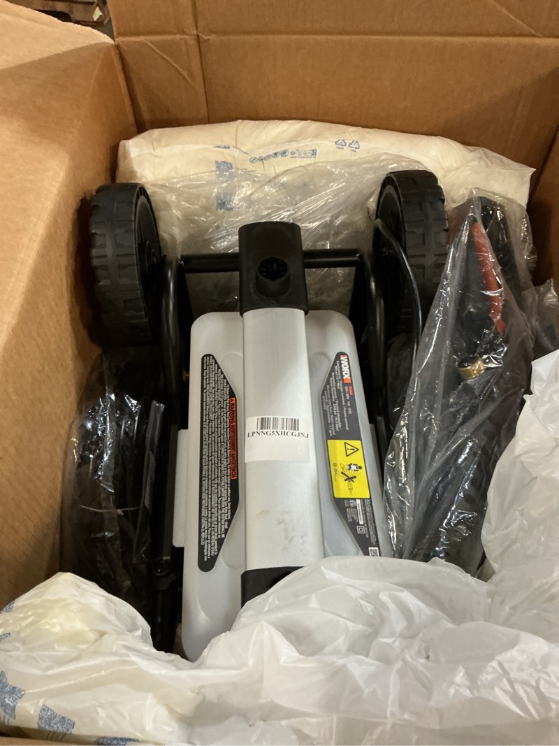 Condition photo showing As Is for Worx 13 Amp Electric Pressure Washer 2090 PSI - WG606 Electric 2090 PSI Pressure Washer