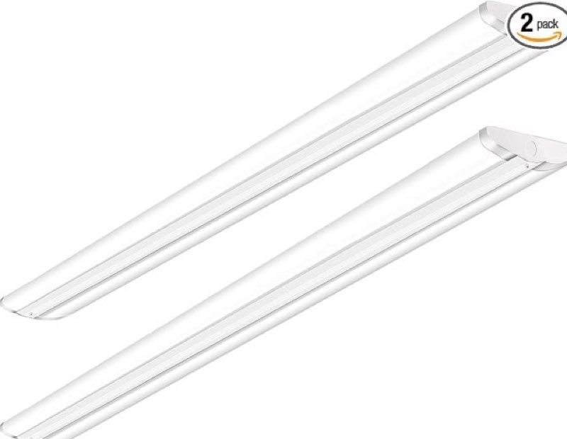 antlux 110w 8ft led wraparound ultra slim strip lights, 12600 lumens, 6000k, 8 foot led garage wareh