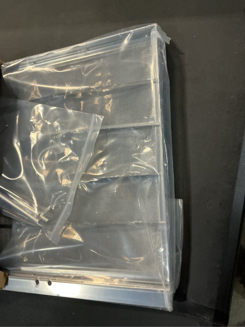 Condition photo showing New/Like New for sr142gn 13.75" x 13.6" commercial deep fryer filter screen with safety rolled edges, heavy duty stainless steel mesh oil strainer for professional kitchens, precise fit for dean & frymaster fryers