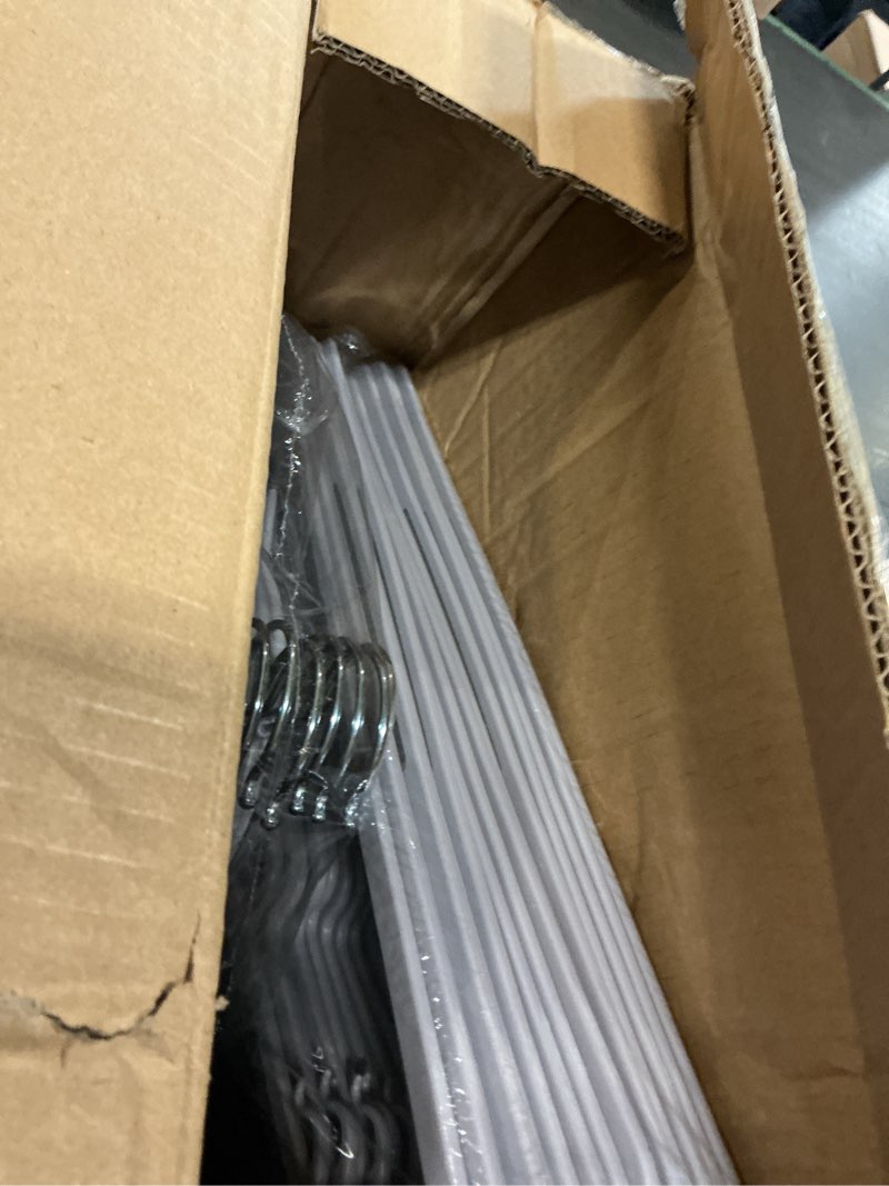 Condition photo showing Good Condition for oika hangers 50 pack, non-slip plastic hangers, 0.2" thickness slim coat hangers – heavy duty,space-saving (16.5inch-grey) gray