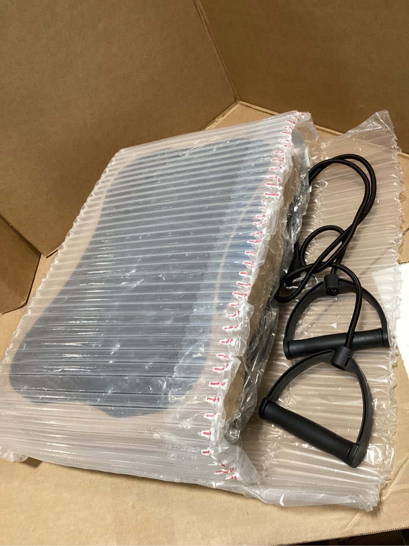 Condition photo showing New/Like New for Vibration Plate Exercise Machine, Health & Fitness Full Body Vibration Platform, Portable Vibration Plate Platform for Weight Loss Home Fitness, Lymphatic Drainage, w/Resistance Bands+Remote Red