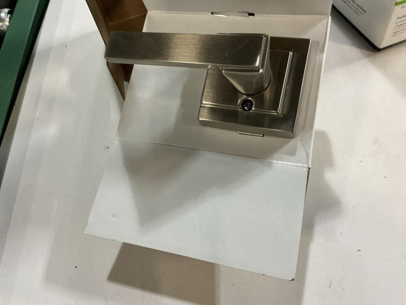Condition photo showing Good Condition for northbrook satin nickel passage hall/closet door handle with upland trim