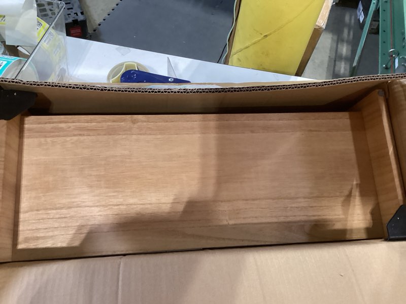 Condition photo showing Good Condition for KIRIGEN Wood Monitor Stand with 2 Drawers - Computer Arm Riser Desk Storage Organizer,Speaker TV Laptop Printer Stand with Pen Slot and Cable Management,2-Tier Desktop Shelf NA-2PMJ Natural