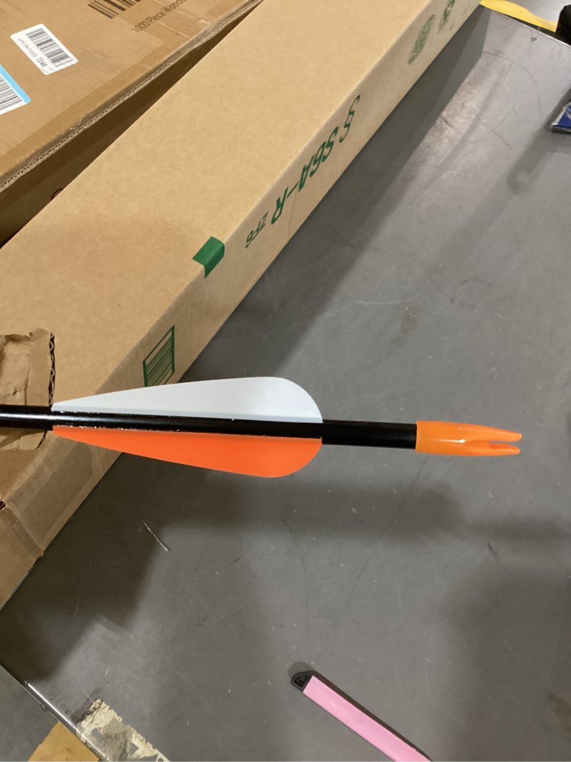 Condition photo showing Good Condition for elong fiberglass arrows archery 24 26 28 30inch target shooting practice safetyglass recurve bows suitable for youth children woman beginner 24inch 6pcs