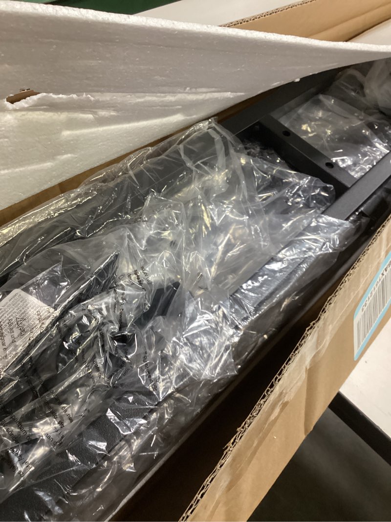 Condition photo showing Good Condition for SUPERJARE 110.2 Inch Sofa Table with 2 Power Outlets and USB-C Port, 5.9 Inch Narrow Console Table with Storage, Extra-Long, for Entryway Hallway Couch Behind Sofa, Small Spaces, Grey Charcoal Gray 5.9"D x 110.2"W x 29.7"H