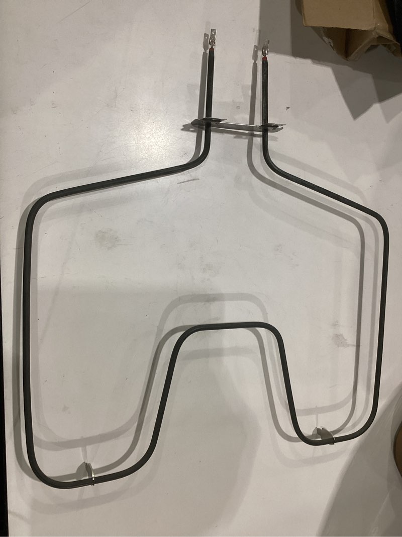 Condition photo showing As Is for bake element wb44k5012 heating element replacement range bake element wb44k5012 for ge hot.point kenmore oven - replaces 325883,340521,8029,wb44k5012e,model #9119504190, 9114638812,and more