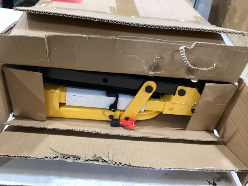 Condition photo showing New/Like New for tire step for truck upgraded, suv and rv adjustable folding heavy duty wheel step, non-slip steel surface, max 350 pounds