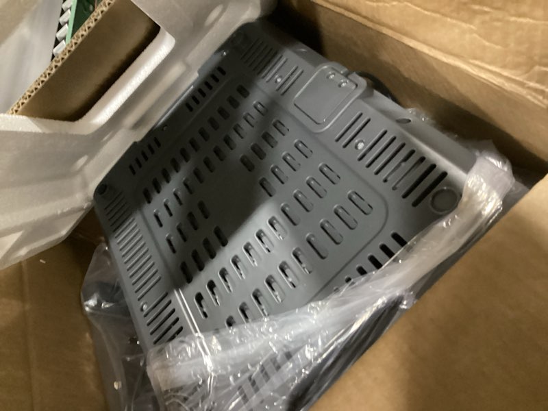 Condition photo showing Good Condition for simple deluxe 9.5-qt dual basket air fryer, 10-in-1 digital preset 1700w airfryer, sync cook, independent temp control, shake reminder, nonstick basket, grey gray-9.5qt 9.5qt(dual style)