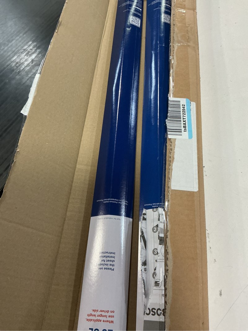 Condition photo showing As Is for bosch 26oe22oe icon beam wiper blades - driver and passenger side - set of 2 blades (26oe & 22oe) front (26oe & 22oe) icon combo pack (front)