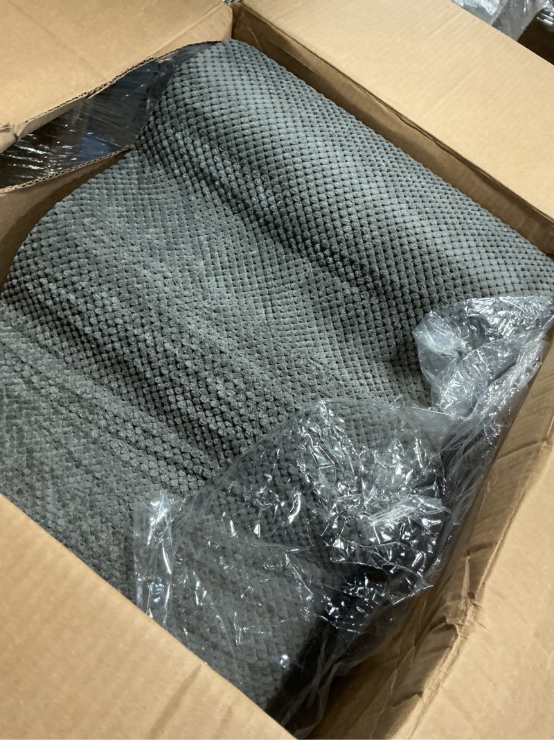 Condition photo showing As Is for Romrol Dog Stairs Ramp for Beds Couches, Extra Wide Pet Steps with Durable Non-Slip Waterproof Fabric Cover, Dog Slope Stairs for Small Dogs and Cats or Pets Friendly, 3-Tiers, 13 Inch,Grey 3 Step-13.5"H Fleece-Grey