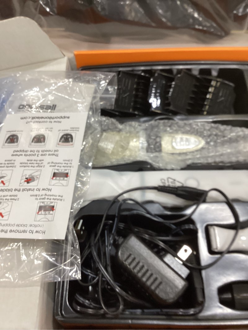 Condition photo showing Good Condition for oneisall Dog Clippers and Paw Trimmer Kit 2 in 1 Low Noise Cordless Dog Clippers for Grooming Pet Hair Trimmers for Small and Large Dogs Cats Animals Gold