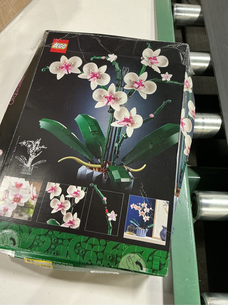 Condition photo showing As Is for lego botanicals orchid - artificial, fake indoor flowers building set for home, kitchen, desk decoration, adults ages 18+ - gift for birthdays - 10311