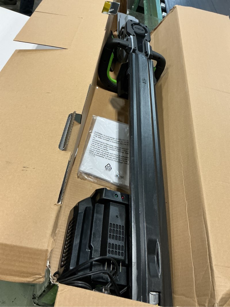 Condition photo showing As Is for ego power+ ht2411 24 in. 56 v battery hedge trimmer kit (battery & charger) w/ 2.5 ah battery