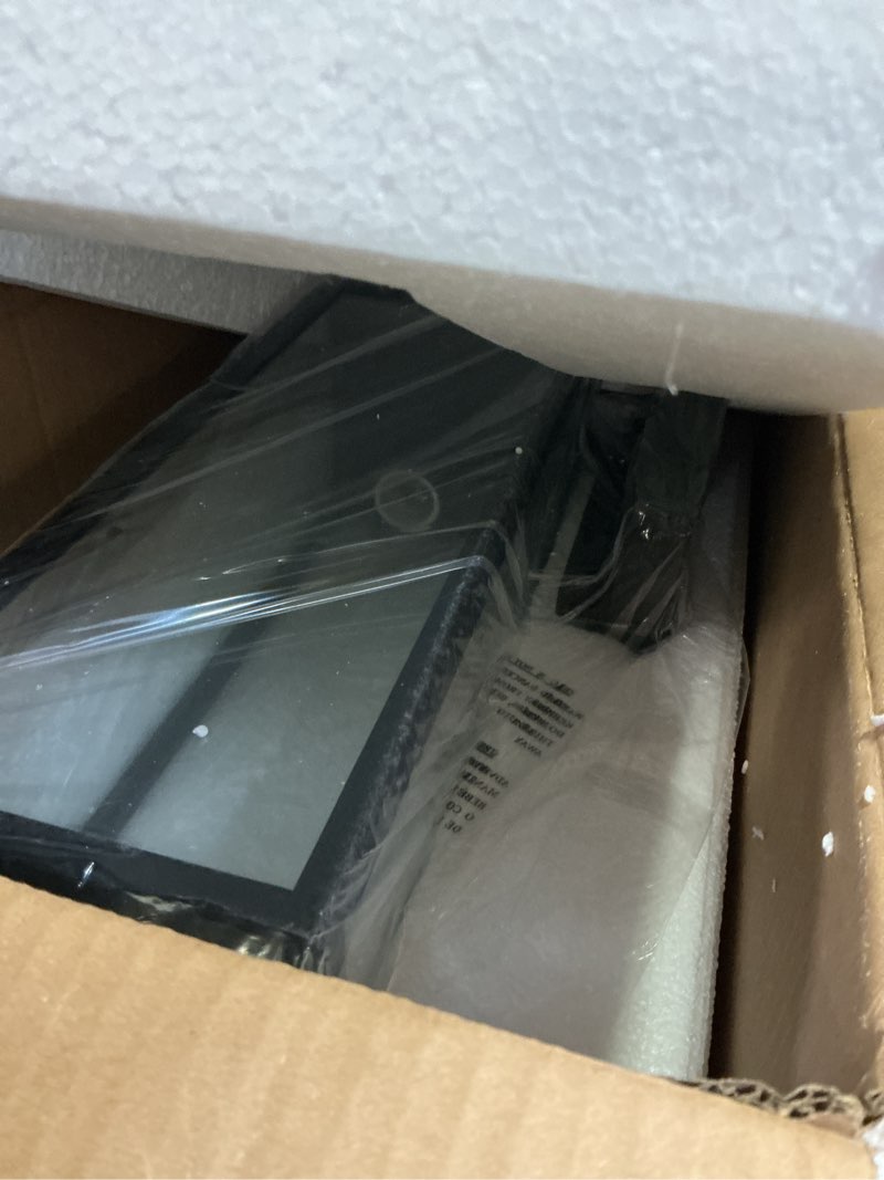 Condition photo showing Good Condition for bestshared dusk to dawn sensor outdoor wall lantern, 18 inch tall large exterior wall lights, anti-rust modern black outside lamp for house front porch doorway patio (black, 18" h) black 18"h