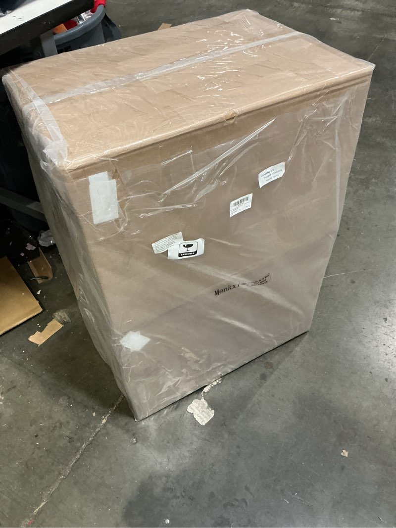 Condition photo showing New/Like New for Menkxi Tiki Side Table Statue Set of 2, Outdoor Large Tiki Face Teeth Decorative Side Table for Patio Bar Pool for Bedroom Nightstand House Decor, 17.3 Inch Tall