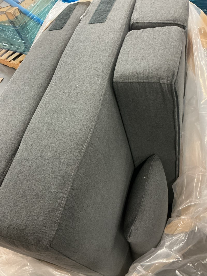 Condition photo showing Good Condition for suyols folding sofa bed with pillow- convertible chair floor couch & sleeping mattress, foldable memory foam sleeper for living room/dorm/guest room/home office/apartment/loft, single28, dark gray dark gray single(28" width)