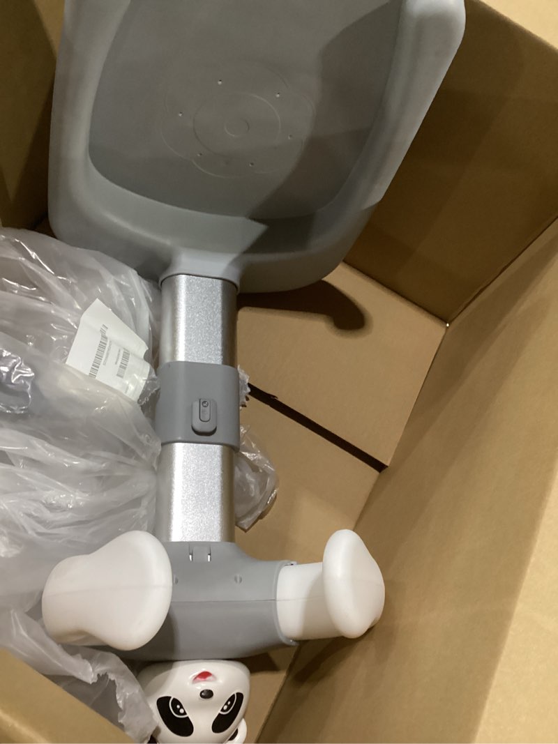 Condition photo showing As Is for baby shower stand with built-in seat and bath toy | baby bath stand height-adjustable washing stand for toddlers | soporte para bañera con asiento y juguete