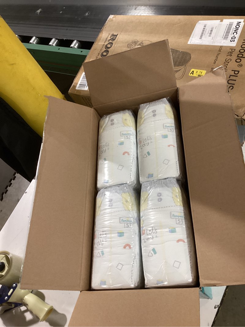 Condition photo showing Good Condition for Pampers Baby Diapers - Swaddlers - Size 5, 104 Count, Ultra Absorbent Disposable Infant Diaper Size 5 104