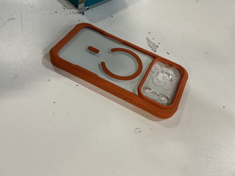 Condition photo showing Good Condition for diaclara magnetic designed for iphone 17 pro max case full body bumper,[compatible with magsafe] military drop proof cover with built-in privacy screen protector,orange iphone 17 pro max magnetic orange-privacy