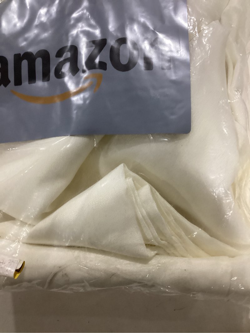 Condition photo showing New/Like New for Fokitut 2 Pack Waterproof Rectangle Tablecloth, 60x84 Inch, Stain Resistant and Wrinkle Polyester Table Cloth, Fabric Table Cover for Kitchen Dining, Wedding, Party, Holiday Dinner-Ivory Ivory 60x84''-2pack