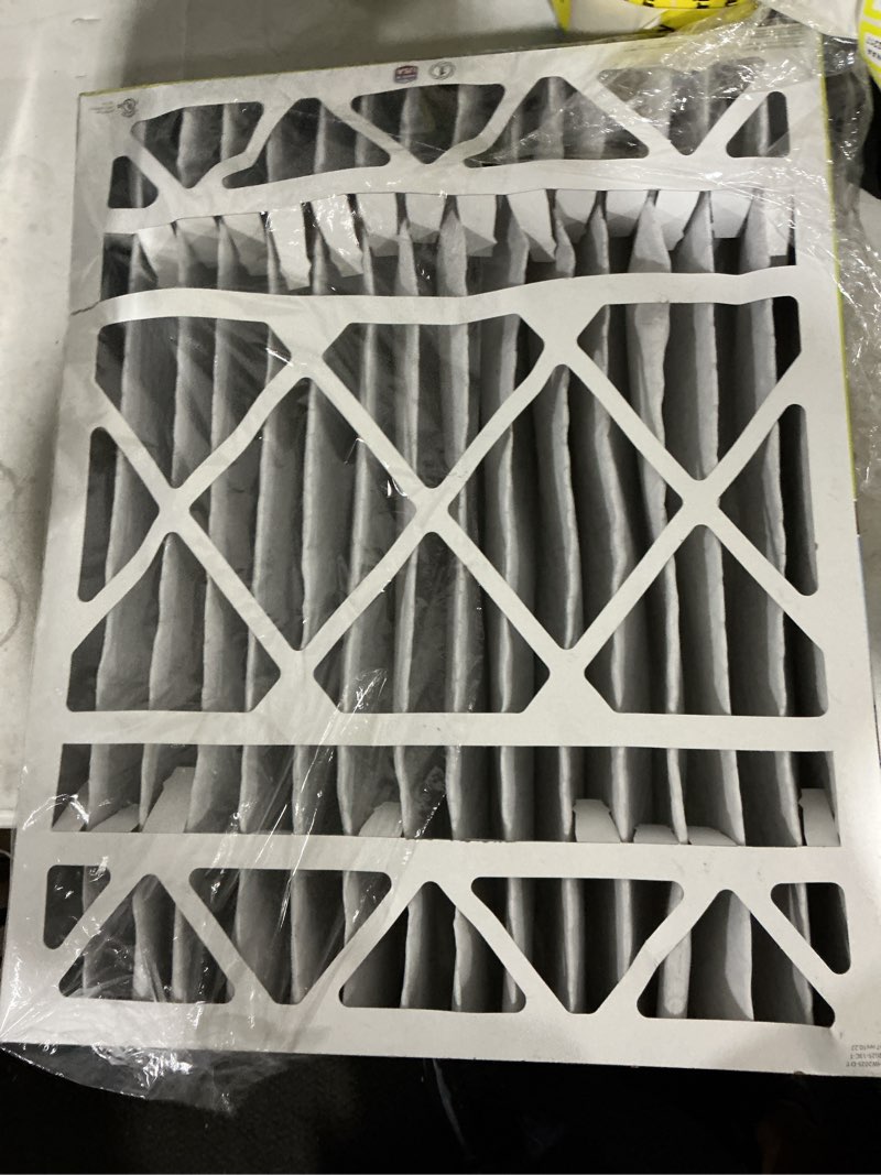 Condition photo showing As Is for bestair 20-in w x 25-in l x 5-in merv 13 electrostatic pleated air filter